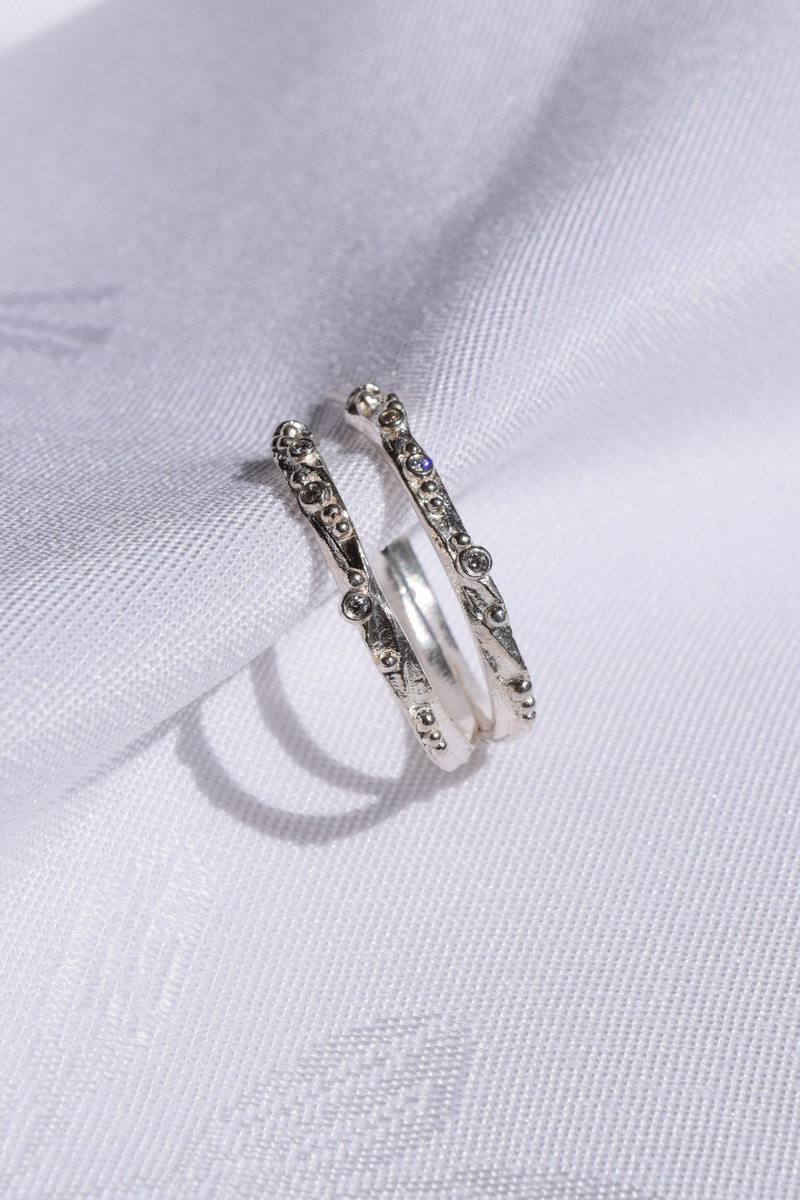 CHAMPAGNE DIAMOND EARRINGS