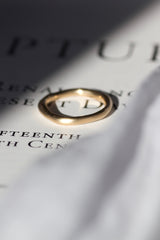 Hope ring i 14 karat guld med fin matteret overflade. Ringen er fra vores Ancient kollektion og kan både fås i guld og sølv. 